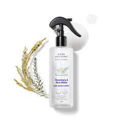 Bare Anatomy Nature Rosemary Water Spray for Hair Growth & Hair Thickness with Rice Water | Non-Greasy & Fast Absorbing | 200 ml