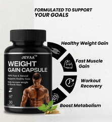 Natural Weight Gainer Capsules – Ayurvedic Blend for Healthy Body Weight