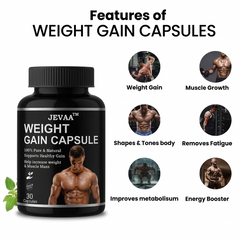 Natural Weight Gainer Capsules – Ayurvedic Blend for Healthy Body Weight