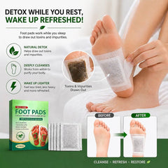 Ginger & Bamboo Vinegar Foot Patches | Overnight Foot Care Pads (Buy 1 Get 1 Free)