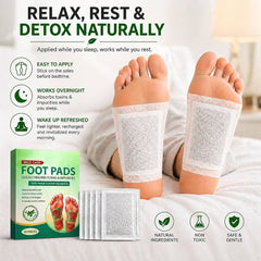 Ginger & Bamboo Vinegar Foot Patches | Overnight Foot Care Pads (Buy 1 Get 1 Free)