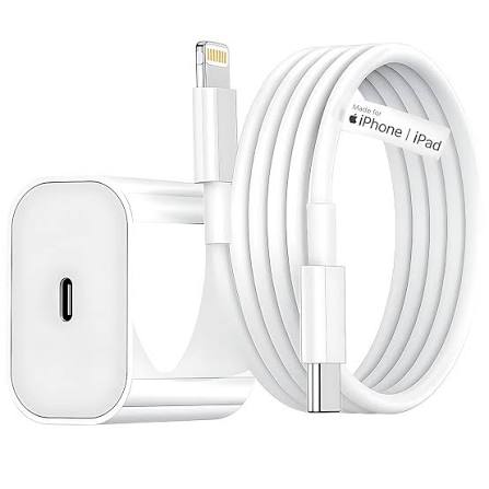 iPhone Fast Charger, 20W[Apple MFi Certified] USB Type C Fast Charging Block Power Delivery Lightning Charger with 3.3ft Lightning Cable for iPhone 13 Pro Max Mini 12 Pro 11 XS X XR